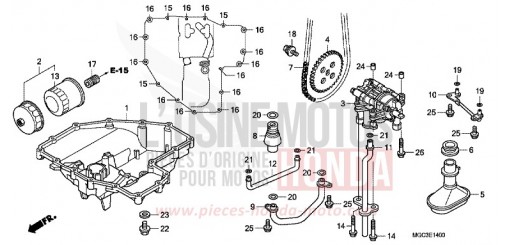 CARTER D'HUILE/POMPE A HUILE CB1100AD de 2013